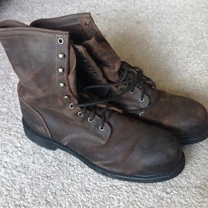 Justin Work Boots Steel Toe Size 12